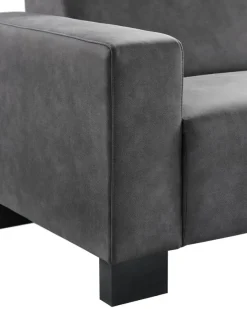 4 zitsbank Alpa polyether zitting antraciet