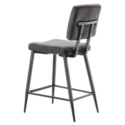 Barkruk Gento velvet antraciet