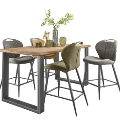 Barkruk Tantini microvezel cognac