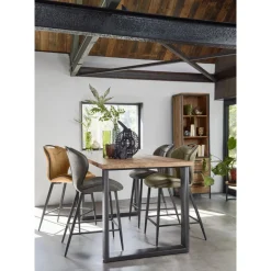 Barkruk Tantini microvezel cognac