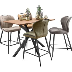 Bartafel Romaro 130x80 cm rechthoekig teak mix rough