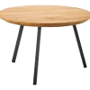 Bijzettafel Aska teak 65 cm rond naturel brushed