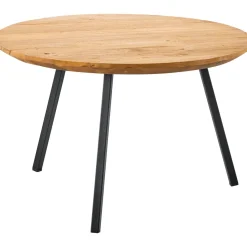 Bijzettafel Aska teak 65 cm rond naturel brushed