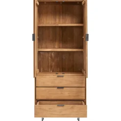 Boekenkast Aska (80 Cm) teak naturel brushed