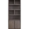 Boekenkast Lavio (86 cm) eiken grafiet