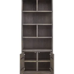 Boekenkast Lavio (86 cm) eiken grafiet