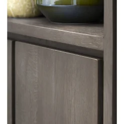 Boekenkast Lavio (86 cm) eiken grafiet