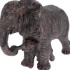 Decoratiebeeld Mussolente olifant met baby