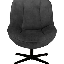 Draaifauteuil Fortenza velvet antraciet