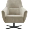 Draaifauteuil Gudo velvet beige