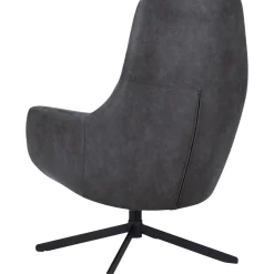 Draaifauteuil Vaneze microleder antraciet