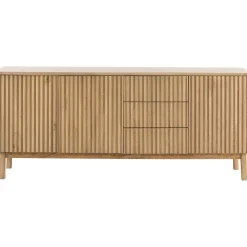 Dressoir Arrosto eikenhout 76x180x45 cm light roast