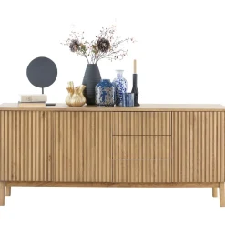 Dressoir Arrosto eikenhout 76x180x45 cm light roast