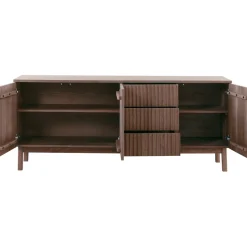 Dressoir Arrosto eikenhout 76x180x45 cm Dark Roast