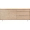 Dressoir Famosa 76x180x45 cm bruin
