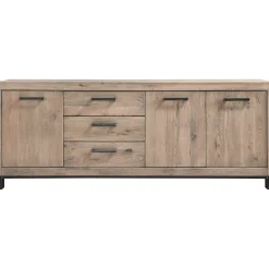 Dressoir Hevano (207 cm) eikenhout moose