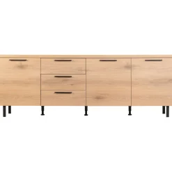Dressoir Paranno 77x220x42 cm bruin