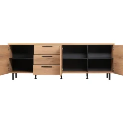 Dressoir Paranno 77x220x42 cm bruin