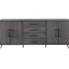 Dressoir Piastra 188 cm zwart