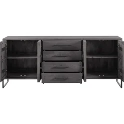 Dressoir Piastra 188 cm zwart