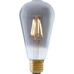 E27 Ledlamp Luce smoke 4 Watt 6,5 cm hoekig