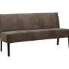 Eetkamerbank Avanza 170 cm microleder donkergrijs