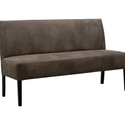 Eetkamerbank Avanza 150 cm microleder donkergrijs