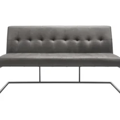 Eetkamerbank Oro 170 cm microleder donkergrijs