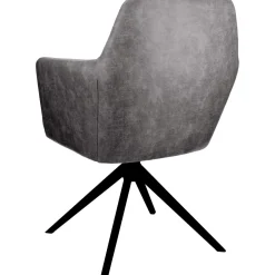 Eetkamerstoel Balestro draaibaar microleder antraciet