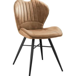Eetkamerstoel Castione microvezel cognac