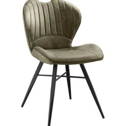 Eetkamerstoel Castione microvezel groen