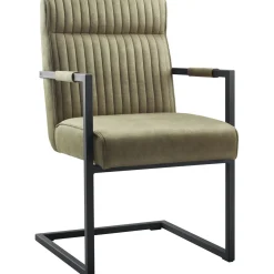 Eetkamerstoel Dantero microvezel groen