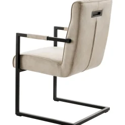 Eetkamerstoel Dantero microvezel zandbeige