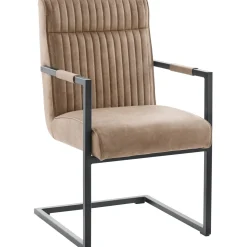 Eetkamerstoel Dantero microvezel taupe