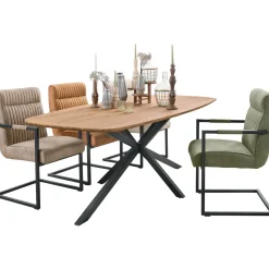 Eetkamerstoel Dantero microvezel beige