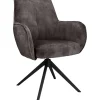 Eetkamerstoel Dordona draaibaar velvet antraciet