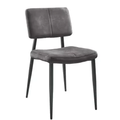 Eetkamerstoel Gento velvet antraciet