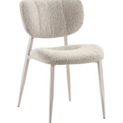 Eetkamerstoel Gomba bouclé lichtbruin