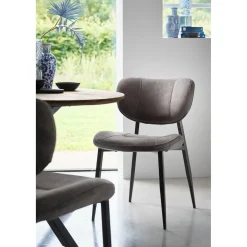 Eetkamerstoel Gomba microvezel antraciet