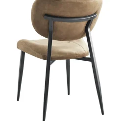 Eetkamerstoel Gomba velvet lichtbruin