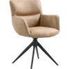 Eetkamerstoel Lasanto draaibaar microvezel taupe