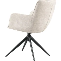 Eetkamerstoel Lasanto draaibaar ecru