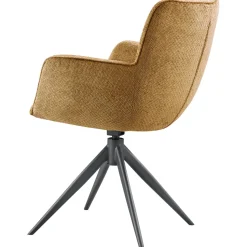 Eetkamerstoel Lasanto draaibaar okergeel