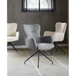 Eetkamerstoel Lembo draaibaar ecru