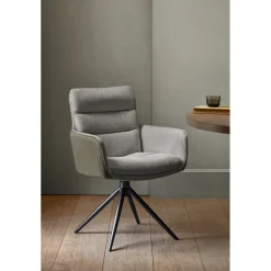 Eetkamerstoel Letta draaibaar velvet groen