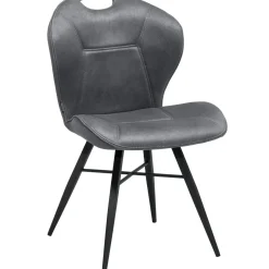 Eetkamerstoel Loana microvezel antraciet