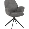 Eetkamerstoel Loranzo draaibaar antraciet