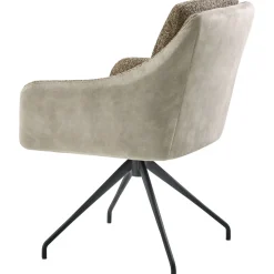 Eetkamerstoel Meltina draaibaar velvet groen