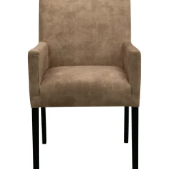 Eetkamerstoel met armleuning Avanza velvet beige