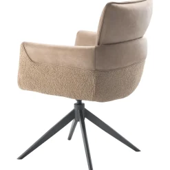 Eetkamerstoel Mirandola draaibaar microleder taupe